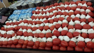 Patriotic Produce Display