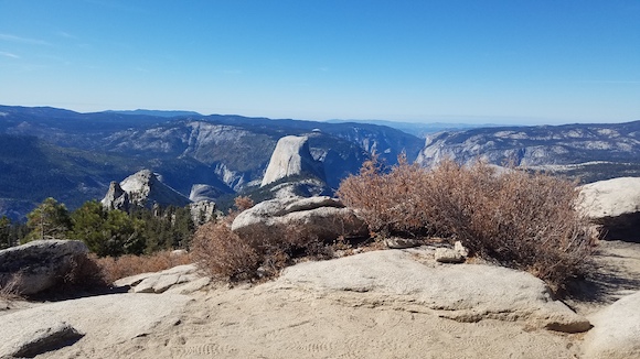 Half Dome and Yosemite Valley as seen from Cloud's Rest