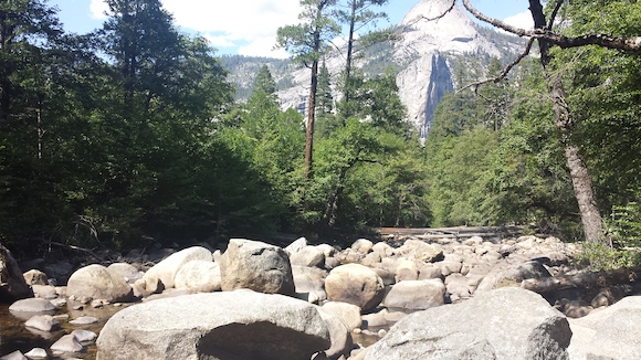 The Merced River near Happy Isles in Yosemite Valley
