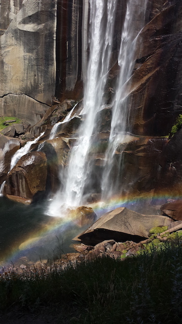 Vernal Falls, photographed from the Mist Trail