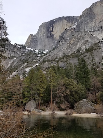 Half Dome viewed from Mirror Lake