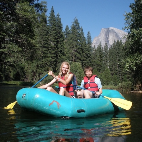 Rafting in Yosemite Valley
