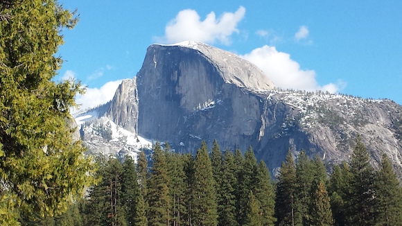 Half Dome seen from Yosemite Valley