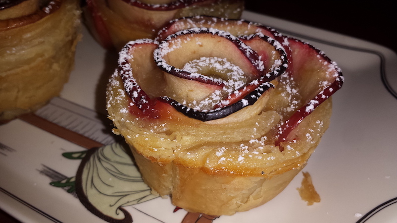 Apple Rose breakfast pastry